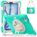 Custodia in silicone e PC con tracolla per iPad Air e Pro