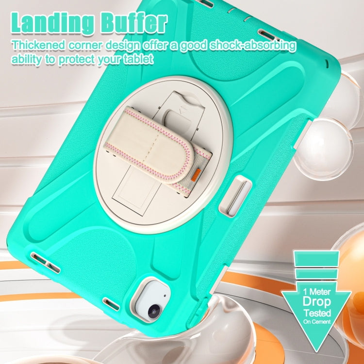 Custodia protettiva in silicone + PC con supporto e tracolla, For iPad Air 11 2024 / Air 5 10.9 2022 / Air 4 10.9 2020 / Pro 11 2022 /2021 / 2018 / 2020