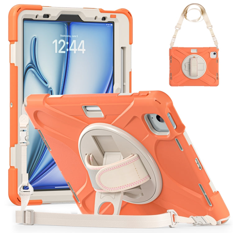 Custodia in silicone e PC con tracolla per iPad Air e Pro
