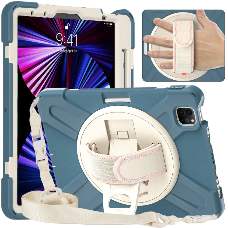 Custodia in silicone e PC con tracolla per iPad Air e Pro