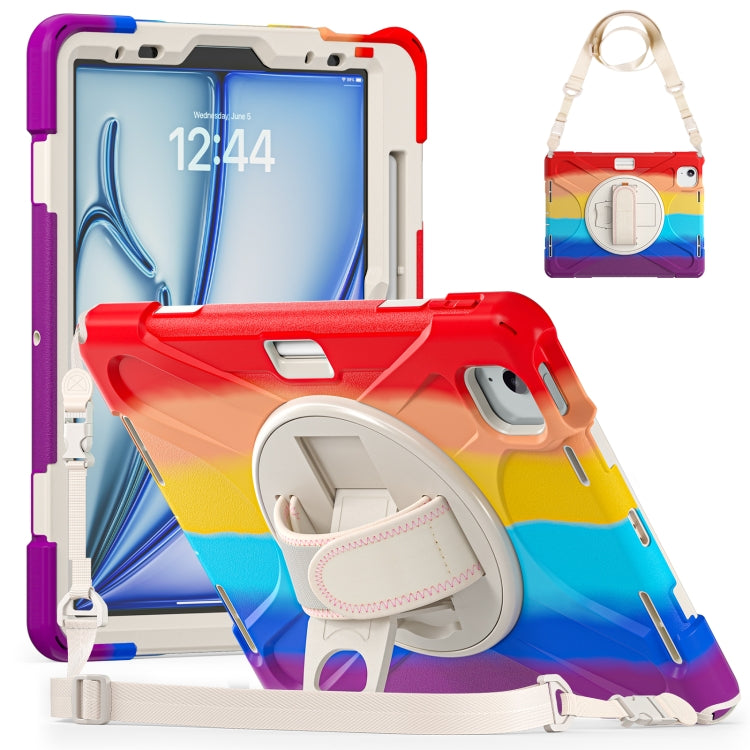 Custodia in silicone e PC con tracolla per iPad Air e Pro