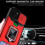 Cover scorrevole PC+TPU con slot carte per iPhone 13