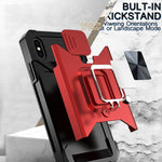 Cover scorrevole PC TPU con slot carte per iPhone XR