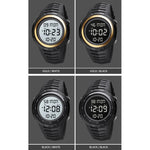 SKMEI 1632 Dual Time Display Orologio elettronico luminoso, supporto sveglia
