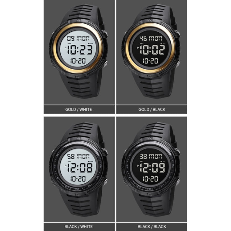 SKMEI 1632 Dual Time Display Orologio elettronico luminoso, supporto sveglia