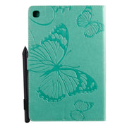Custodia a libro in pelle PU con motivo farfalla per iPad