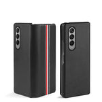 Custodia in pelle antiurto in PU all-inclusive pieghevole con struttura in fibra di carbonio, For Samsung Galaxy Z Fold3 5G