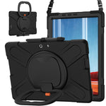 Custodia protettiva in silicone + PC con supporto e tracolla, For Microsoft Surface Pro X / Pro X 2021, For Samsung Galaxy Tab S6 T860, For Microsoft Surface Pro 7+/7/6/5/4, For Lenovo Tab P11 Pro TB-J706F, For Microsoft Surface Go 4 / 3 / 2 / 1