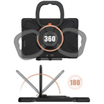 Custodia protettiva in silicone + PC con supporto e tracolla, For Microsoft Surface Pro X / Pro X 2021, For Samsung Galaxy Tab S6 T860, For Microsoft Surface Pro 7+/7/6/5/4, For Lenovo Tab P11 Pro TB-J706F, For Microsoft Surface Go 4 / 3 / 2 / 1