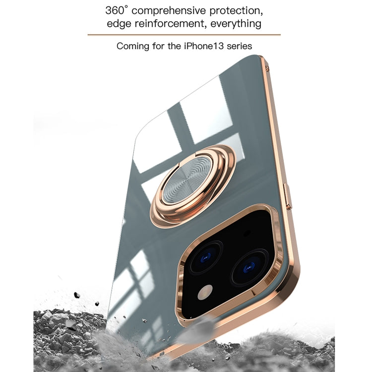 Custodia silicone 6D con anello per iPhone 13 Pro Max