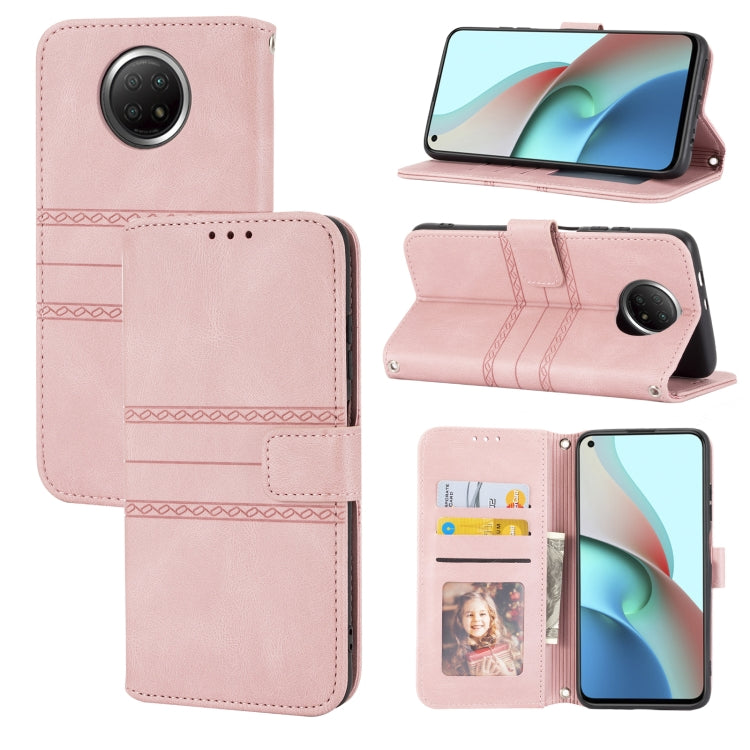 Custodia portafoglio in pelle PU e TPU per Xiaomi Redmi Note 10 5