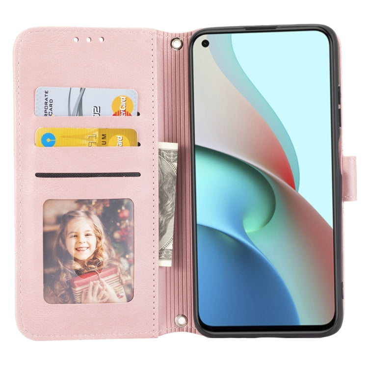 Custodia portafoglio in pelle PU e TPU per Xiaomi Redmi Note 10 5