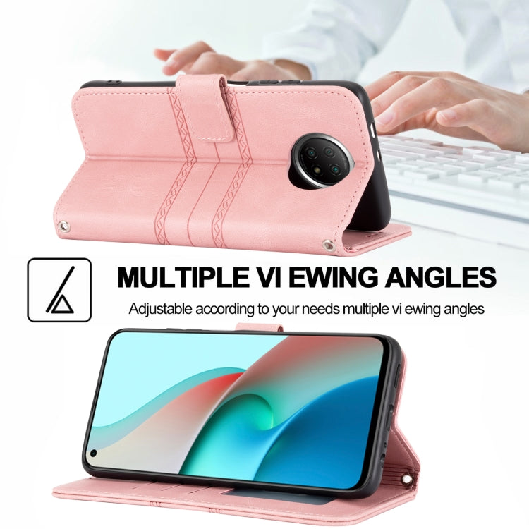 Custodia portafoglio in pelle PU e TPU per Xiaomi Redmi Note 10 5