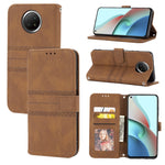 Custodia portafoglio in pelle PU e TPU per Xiaomi Redmi Note 10 5