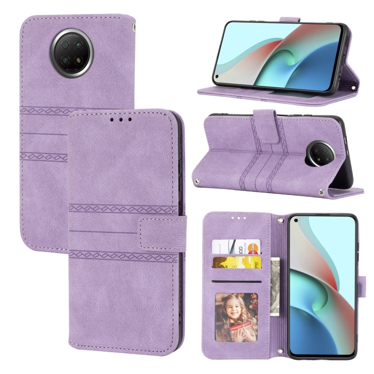Custodia portafoglio in pelle PU e TPU per Xiaomi Redmi Note 10 5