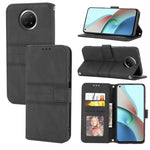 Custodia portafoglio in pelle PU e TPU per Xiaomi Redmi Note 10 5
