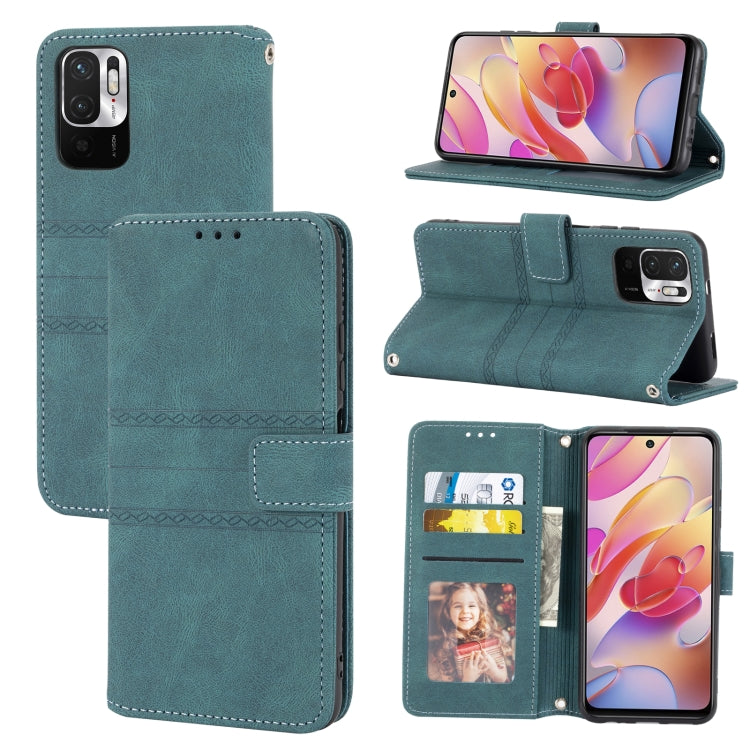 Custodia portafoglio in pelle PU e TPU per Xiaomi Redmi Note 10 5