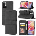 Custodia portafoglio in pelle PU e TPU per Xiaomi Redmi Note 10 5