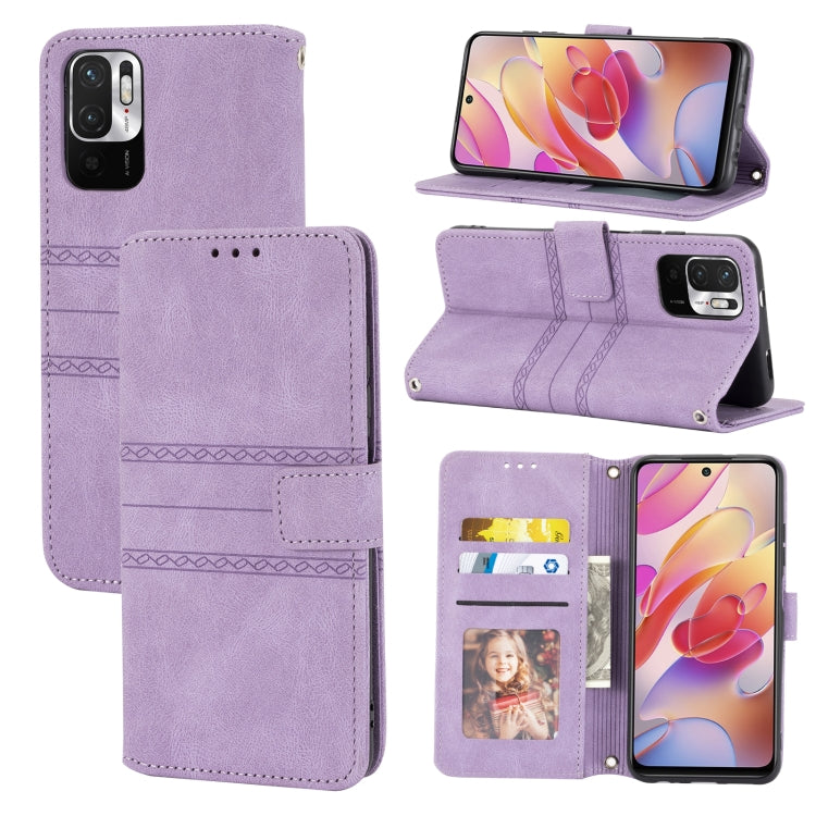 Custodia portafoglio in pelle PU e TPU per Xiaomi Redmi Note 10 5