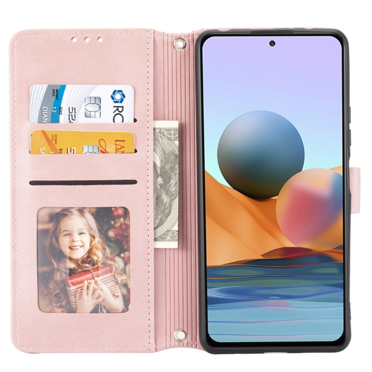 Custodia portafoglio in pelle PU e TPU per Xiaomi Redmi Note 10 P
