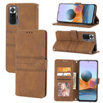 Custodia portafoglio in pelle PU e TPU per Xiaomi Redmi Note 10 P