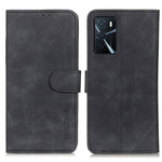 KHAZNEH Retro Texture PU + TPU Custodia in pelle a vibrazione orizzontale con supporto, slot per carte e portafoglio, For Motorola Edge 20, For OPPO A16