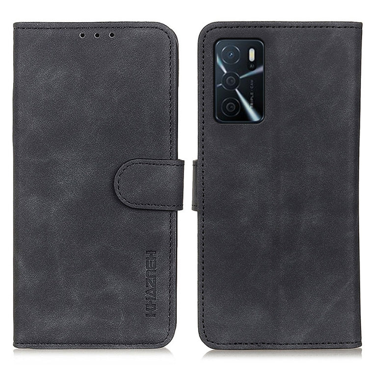 KHAZNEH Retro Texture PU + TPU Custodia in pelle a vibrazione orizzontale con supporto, slot per carte e portafoglio, For Motorola Edge 20, For OPPO A16