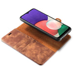 DG.MING Crazy Horse Texture Flip Custodia in pelle magnetica staccabile con supporto e slot per schede e portafoglio, For Samsung Galaxy A22 5G