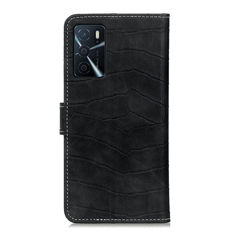 Custodia in pelle a vibrazione orizzontale con struttura in coccodrillo magnetica con supporto, slot per carte e portafoglio, For Motorola Edge 20, For OPPO A16