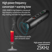 Repellente per cani ad ultrasuoni Tsattine N10 con display LED e torcia elettrica, N10