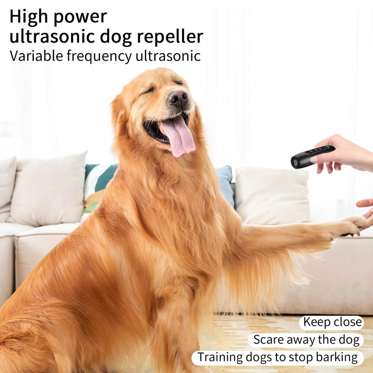Repellente ad ultrasuoni per cani Tsattine N10 con torcia