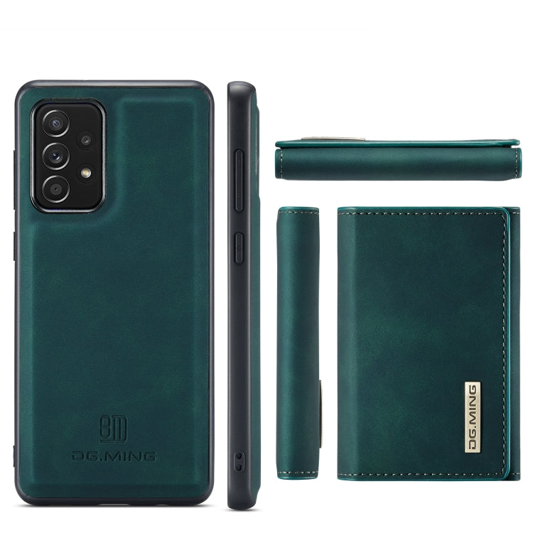 DG.MING M1 Series 3-Fold Multi Card Wallet + Cover posteriore magnetica Custodia antiurto con funzione di supporto, For Samsung Galaxy A02s, For Samsung Galaxy A32 5G, For Samsung Galaxy A42 5G, For Samsung Galaxy A52 5G / 4G                           ...