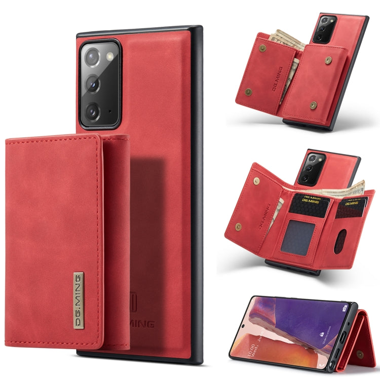 DG.MING M1 Series 3-Fold Multi Card Wallet + Cover posteriore magnetica Custodia antiurto con funzione di supporto, For Samsung Galaxy A02s, For Samsung Galaxy A32 5G, For Samsung Galaxy A42 5G, For Samsung Galaxy A52 5G / 4G                           ...