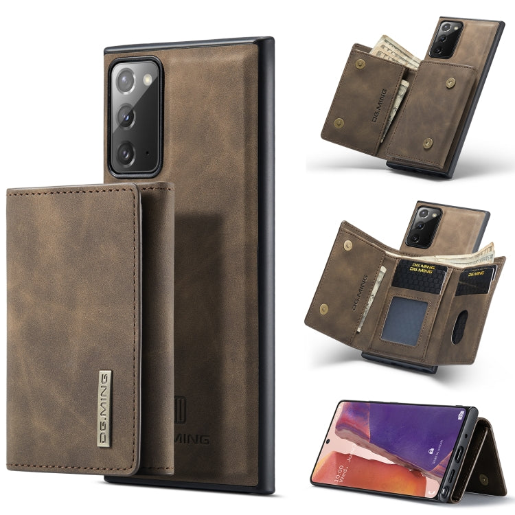 DG.MING M1 Series 3-Fold Multi Card Wallet + Cover posteriore magnetica Custodia antiurto con funzione di supporto, For Samsung Galaxy A02s, For Samsung Galaxy A32 5G, For Samsung Galaxy A42 5G, For Samsung Galaxy A52 5G / 4G                           ...