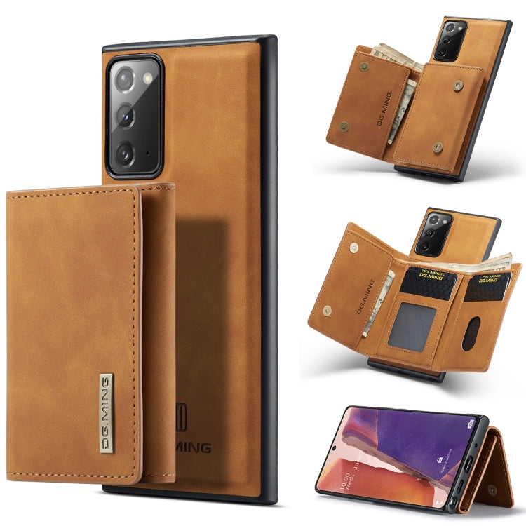 DG.MING M1 Series 3-Fold Multi Card Wallet + Cover posteriore magnetica Custodia antiurto con funzione di supporto, For Samsung Galaxy A02s, For Samsung Galaxy A32 5G, For Samsung Galaxy A42 5G, For Samsung Galaxy A52 5G / 4G                           ...