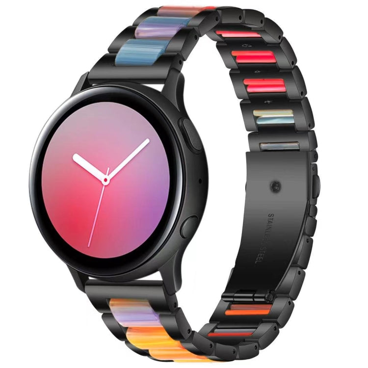 Cinturino di ricambio per cinturino in acciaio + resina a tre sfere, For Samsung Smart Watch 20mm