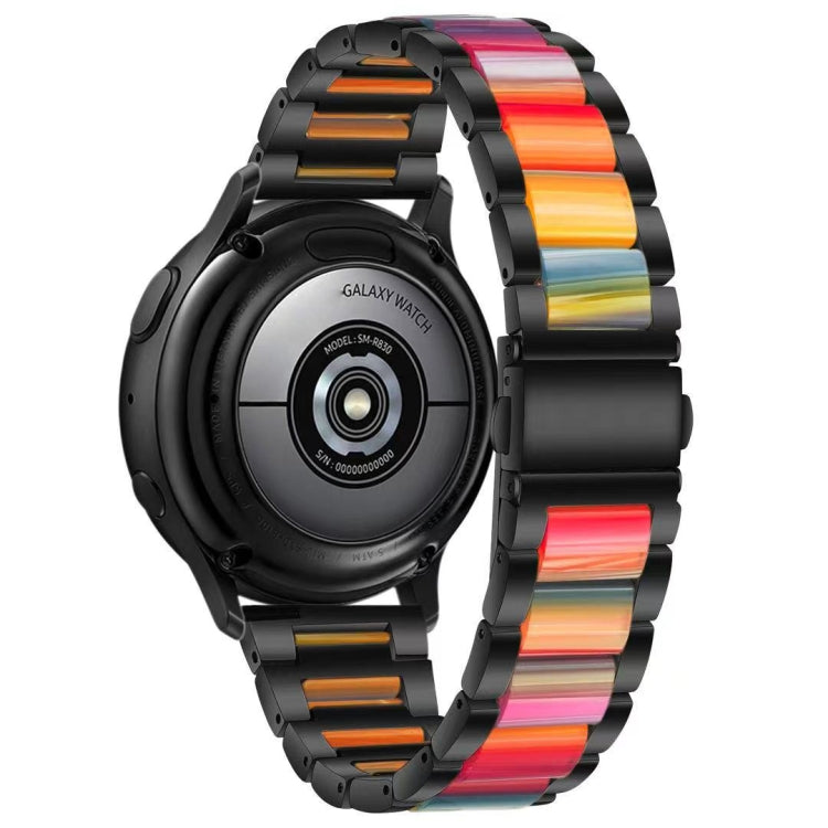 Cinturino di ricambio per cinturino in acciaio + resina a tre sfere, For Samsung Smart Watch 20mm