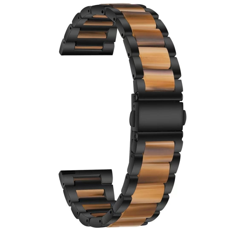 Cinturino di ricambio per cinturino in acciaio + resina a tre sfere, For Samsung Smart Watch 22mm