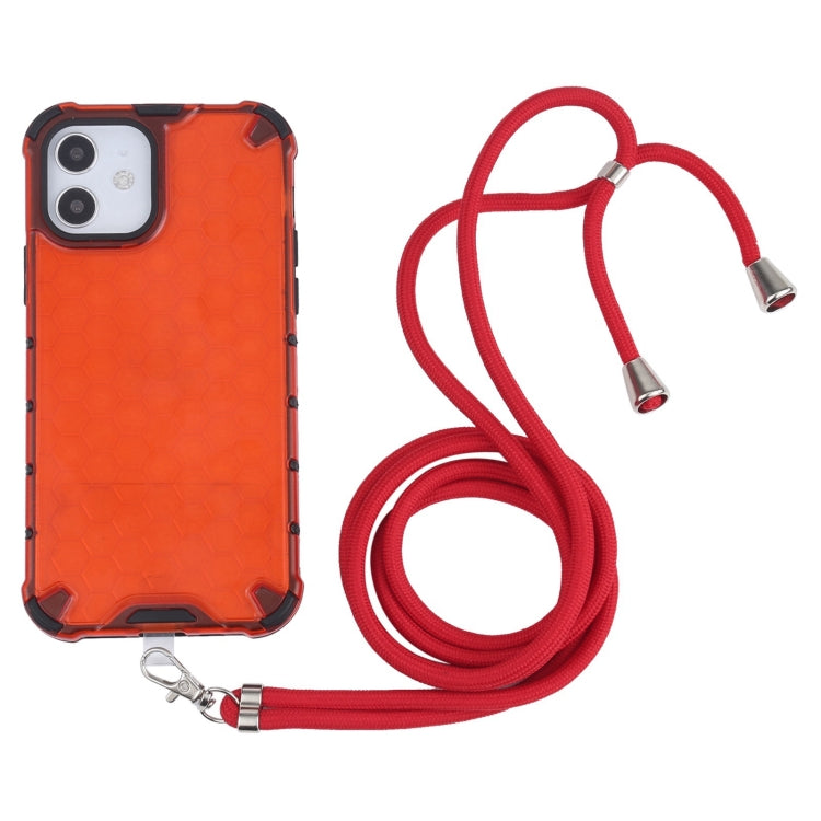 Custodia TPU antiurto con cordino per iPhone 12 e 11