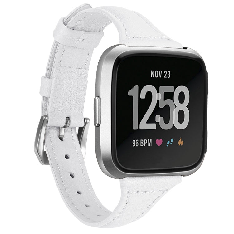 Per Fitbit Versa 2 Smart Watch Cinturino cinturino da polso in vera pelle, versione termoretraibile