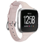 Per Fitbit Versa 2 Smart Watch Cinturino cinturino da polso in vera pelle, versione termoretraibile