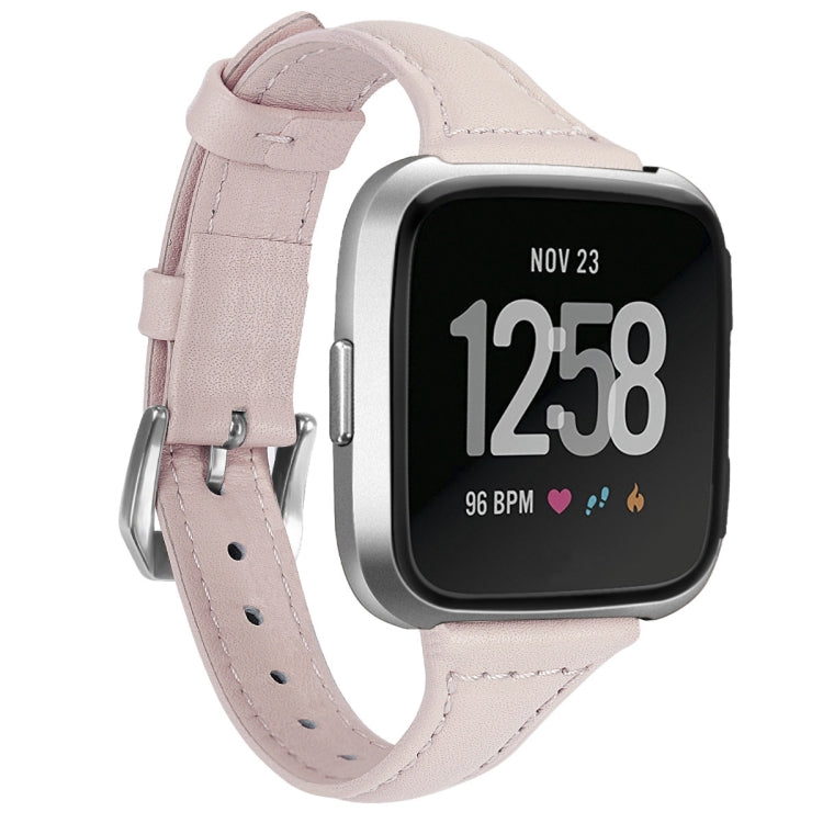 Per Fitbit Versa 2 Smart Watch Cinturino cinturino da polso in vera pelle, versione termoretraibile