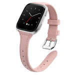 Per Fitbit Versa 2 Smart Watch Cinturino cinturino da polso in vera pelle, versione termoretraibile