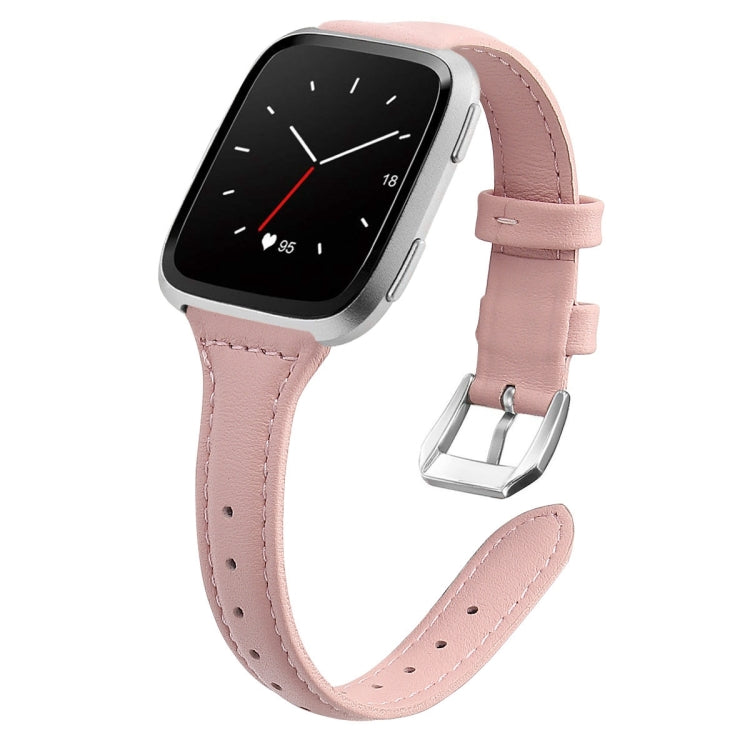Per Fitbit Versa 2 Smart Watch Cinturino cinturino da polso in vera pelle, versione termoretraibile