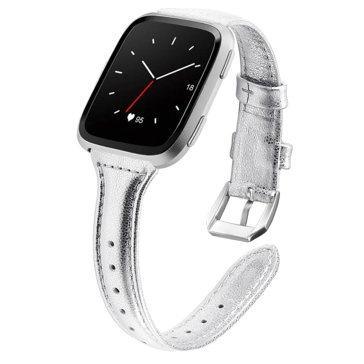 Per Fitbit Versa 2 Smart Watch Cinturino cinturino da polso in vera pelle, versione termoretraibile