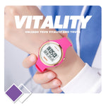 SKMEI 1720 Orologio elettronico con cinturino in silicone luminoso con display digitale a LED con quadrante rotondo