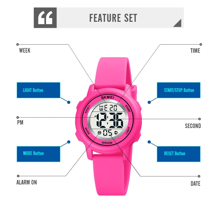 SKMEI 1721 Orologio digitale LED con cinturino in silicone