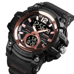 SKMEI 1725 Orologio elettronico luminoso a tre tempi con display digitale a LED