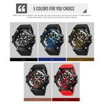 SKMEI 1725 Orologio elettronico luminoso a tre tempi con display digitale a LED