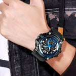 SKMEI 1725 Orologio elettronico luminoso a tre tempi con display digitale a LED